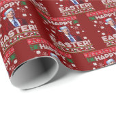 Funny Joe Biden Happy Pasen Kerstmis Cadeaupapier (Rol Hoek)