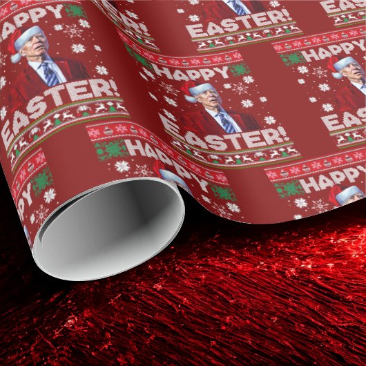 Funny Joe Biden Happy Pasen Kerstmis Cadeaupapier