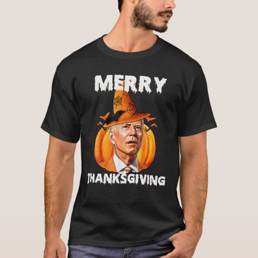 Funny Joe Biden heeft de Thanksgiving van de Merry T-shirt (Voorkant)