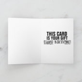 FUNNY JOE BIDEN INFLATION BIRTHDAY WENSKAART KAART (Binnen)