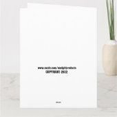 FUNNY JOE BIDEN, je bent niet zwart! BIRTHDAY-KAAR Kaart (Achterkant)