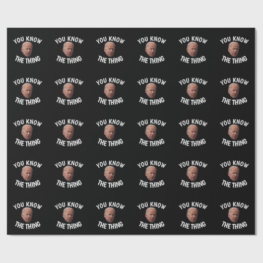 FUNNY JOE BIDEN JE WEET HET. CADEAUPAPIER (Vlak)