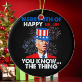 Funny Joe Biden Keramisch Ornament