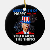Funny Joe Biden Keramisch Ornament (Voorkant)