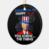 Funny Joe Biden Keramisch Ornament (Links)