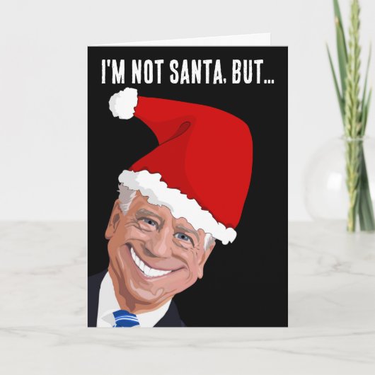 FUNNY JOE BIDEN LOVT VAN KINDER CHRISTMAS CARDS FEESTDAGEN KAART (Voorkant)
