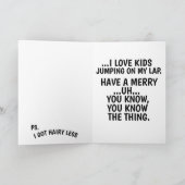 FUNNY JOE BIDEN LOVT VAN KINDER CHRISTMAS CARDS FEESTDAGEN KAART (Binnen)