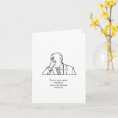 Funny Joe Biden maakt geen gebarentaal Kaart (Gele Bloem)