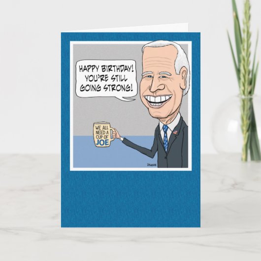 Funny Joe Biden No Malarkey Birthday Kaart (Voorkant)