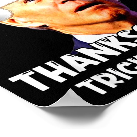 Funny Joe Biden Santa Hat Merry Thanksgiving Chris Poster (Hoek)
