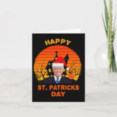 Funny Joe Biden St Patrick KerstJoe Biden Hal Kaart (Voorkant)