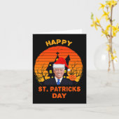 Funny Joe Biden St Patrick KerstJoe Biden Hal Kaart (Gele Bloem)