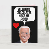 FUNNY JOE BIDEN VALENTIJNSDAG POOP CARD KAART (Voorkant)