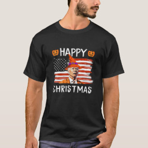 Funny Joe Biden verwarde Happy Halloween Thanksgiv T-shirt