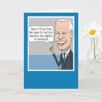 Funny Joe Biden wil terugkeren naar het fatsoen va