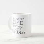 Funny Johannes Brahms Music Quote Koffiemok (Voorkant links)