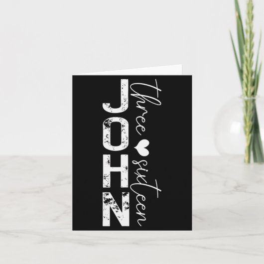 Funny John 3 16 For God So Loved The World  Kaart (Voorkant)