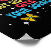 Funny Joke But Did You Cite Your Sources Funny Quo Poster (Hoek)