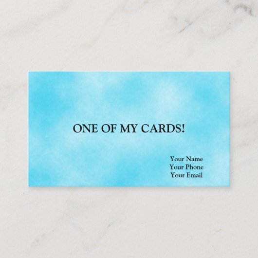 Funny Joke, een van mijn Kaarten Visitekaartje (Voorkant)