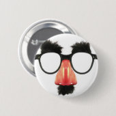 Funny Joke Glasses Ronde Button 5,7 Cm (Voorkant /achterkant)
