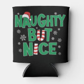 Funny Joke Humor voor Kerstmis Naughty, maar Nice Blikjeskoeler (Voorkant)