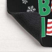 Funny Joke Humor voor Kerstmis Naughty, maar Nice Muismat (Hoek)