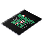Funny Joke Humor voor Kerstmis Naughty, maar Nice Notitieboek (Linkerzijde)