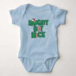 Funny Joke Humor voor Kerstmis Naughty, maar Nice Romper