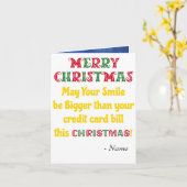 Funny Joke Merry-kerstwens Kaart (Gele Bloem)