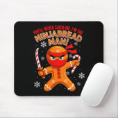 Funny Joke Never Catch I'm Ninjabread Xmas Gingerb Muismat (Met muis)
