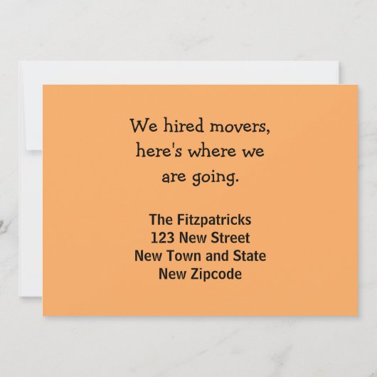 Funny Joke Plea voor Help Bewegende Aankondiging P (Achterkant)