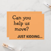 Funny Joke Plea voor Help Bewegende Aankondiging P (Voorkant / Achterkant in situ)