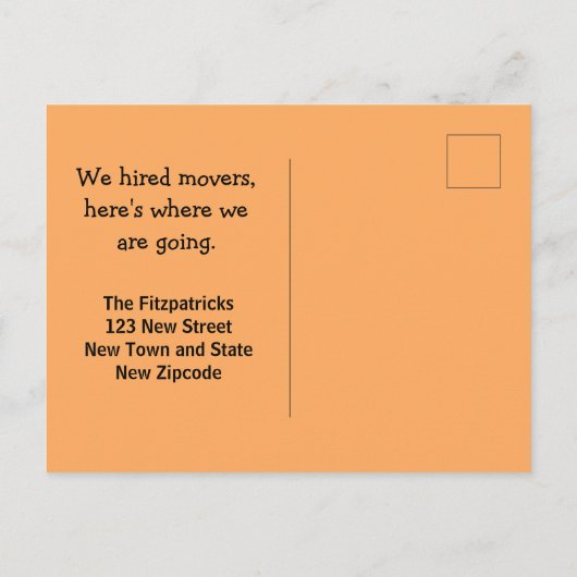 Funny Joke Plea voor het bevorderen van aankondigi Briefkaart (Achterkant)