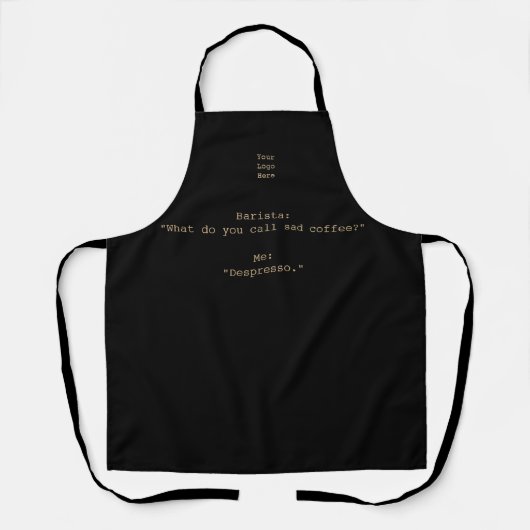 Funny Jokes over Coffee 2 Custom Apron Schort (Voorkant)