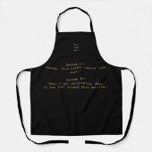Funny Jokes over Coffee 4 Custom Apron Schort (Voorkant)