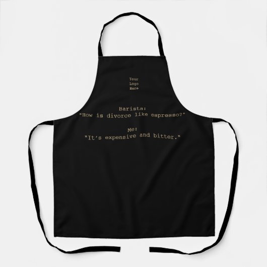 Funny Jokes over Coffee 6 Custom Apron Schort (Voorkant)