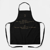 Funny Jokes over Coffee 8 Custom Apron Schort (Voorkant)