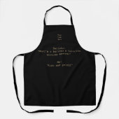 Funny Jokes over Coffee 9 Custom Apron Schort (Voorkant)