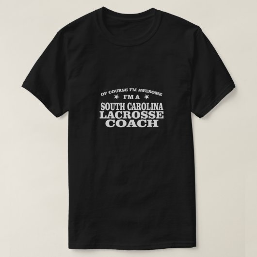 Funny Jokes over Lacrosse Coach South Carolina T-shirt (Design voorkant)