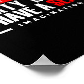 Funny Jokes Saying Men Women Novelty Apparel I Don Poster (Hoek)