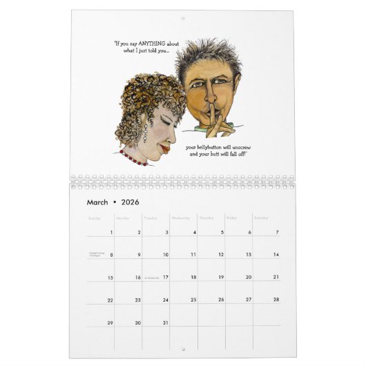 Funny Jongens en Gals Kalender (Mar 2026)