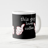 Funny Jongens Jumbo Coffee Cup Grote Koffiekop (Voorkant rechts)