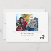 Funny Joy aan de kerst van de Eekhoorns Feestdagenkaart (Achterkant)