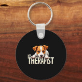 Funny Jrt Puppy My Therast Jack Russell Terrier Do Sleutelhanger (Voorkant)