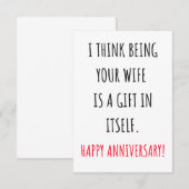 Funny Jubileum cadeaus en kaart voor man en vrouw. (Voorkant / Achterkant)