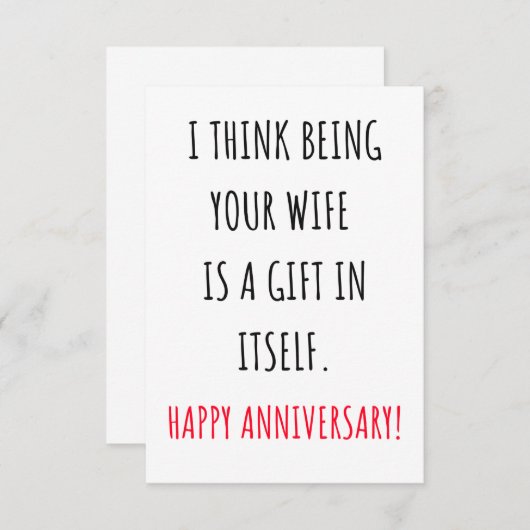 Funny Jubileum cadeaus en kaart voor man en vrouw. (Voorkant / Achterkant)