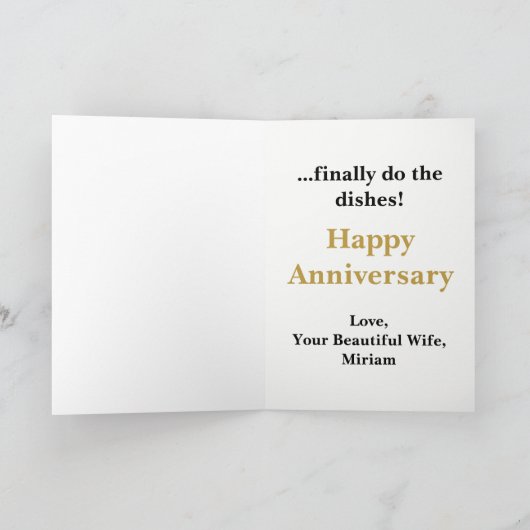 Funny Jubileum Card Kaart (Binnen)