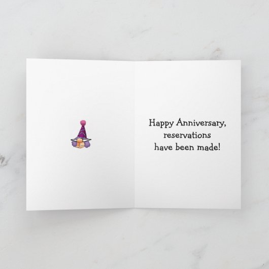 Funny Jubileum Humor Kaart voor haar (Binnen)