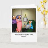 Funny Jubileum Humor Wenskaart voor hem Kaart (Gele Bloem)