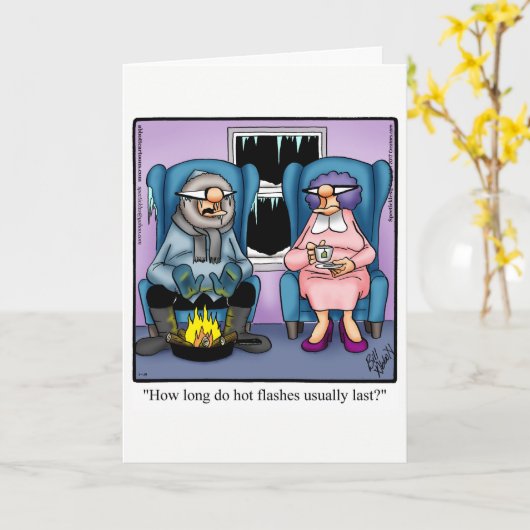 Funny Jubileum Kaart voor haar (Gele Bloem)